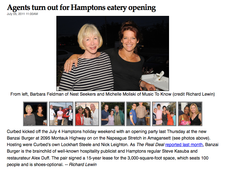 Agents turn out for Hamptons eatery opening Nest Seekers